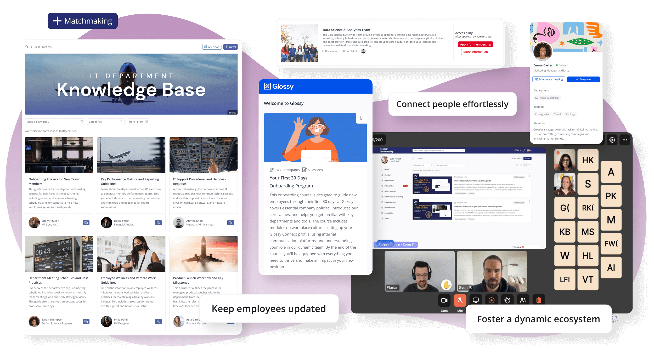 LoftOS is used as a Employee Intranet Software