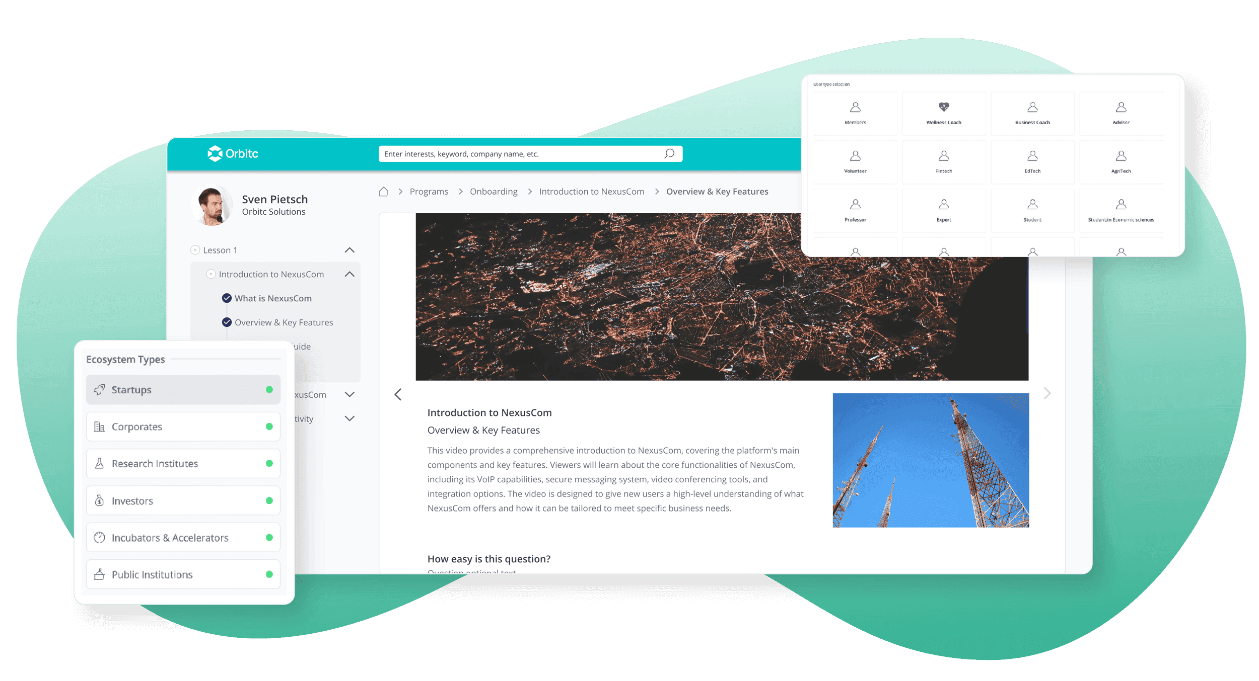 Screenshot of LoftOS customizable onboarding system a must-have for customer community platform
