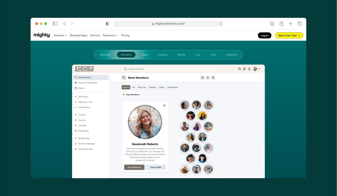 Mighty Networks Features