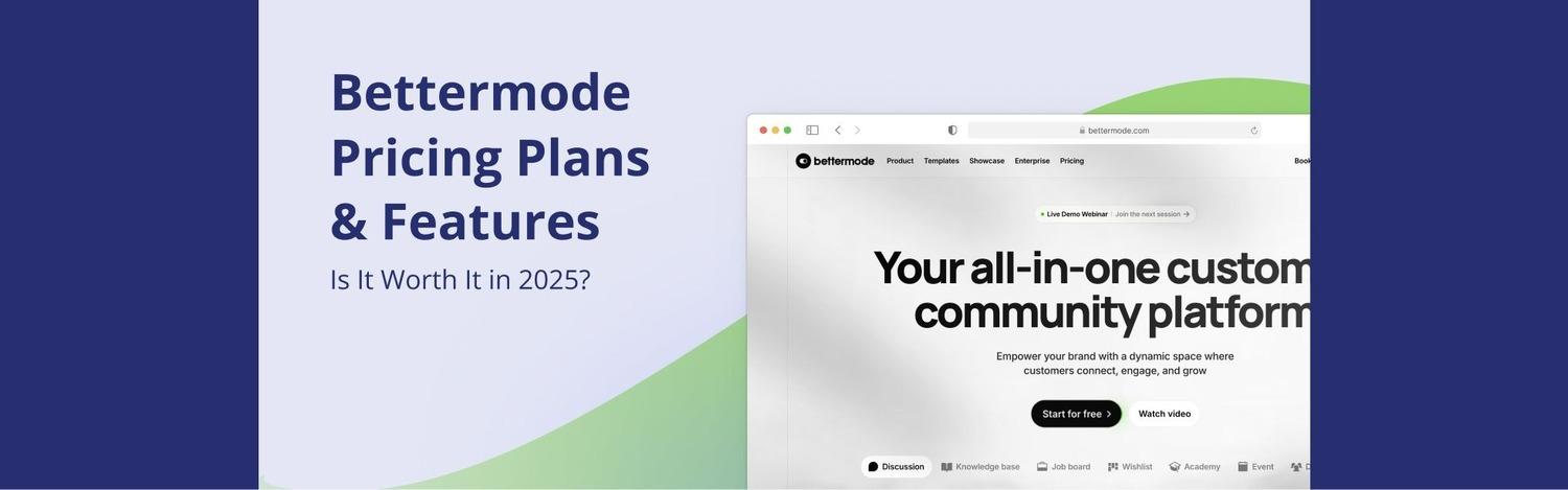 Bettermode Pricing Plans & Features